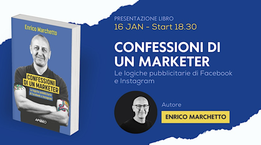 Locandina presentazione del libro Confessioni di un Marketer