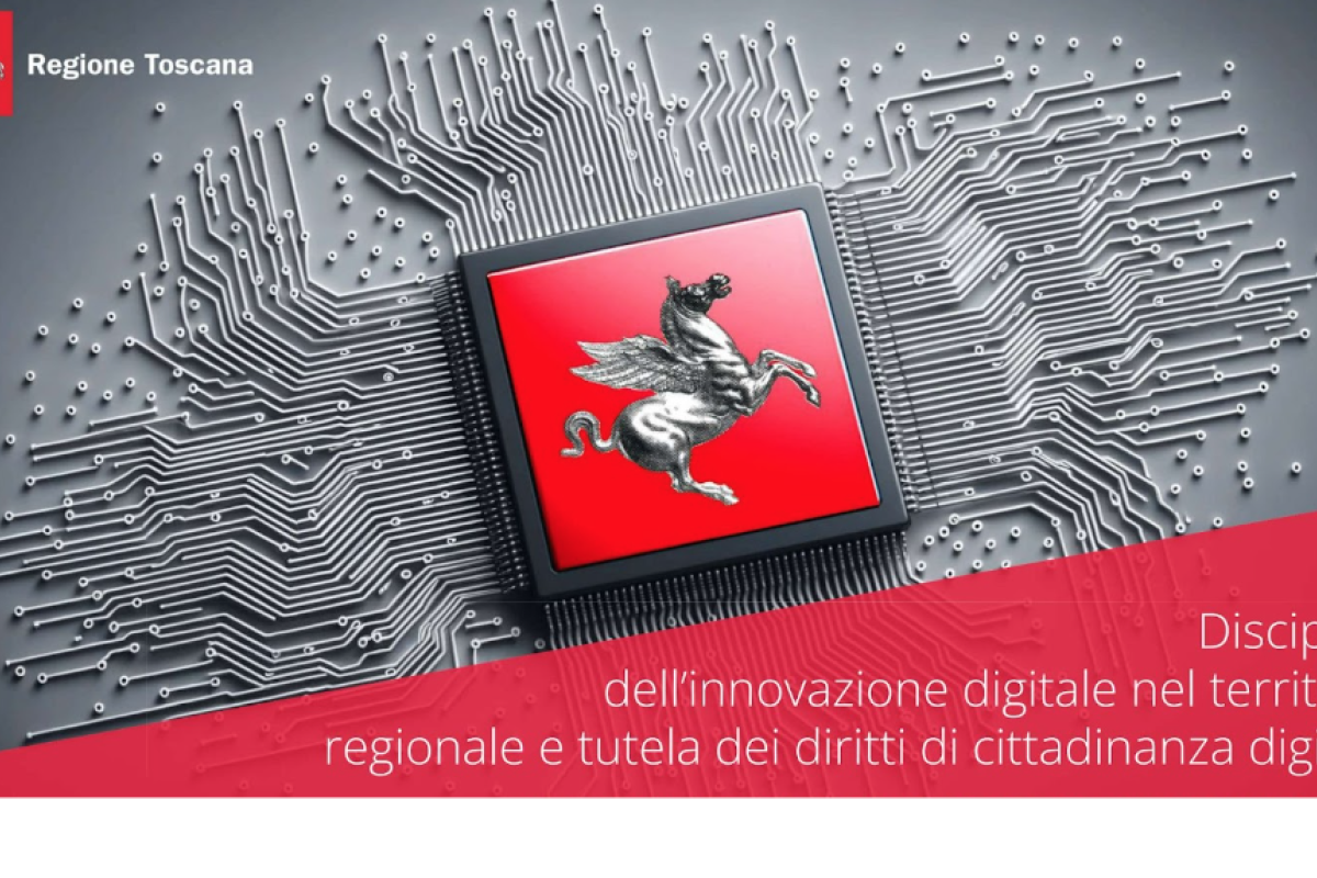 Locandina Regione Toscana- Disciplina dell’innovazione digitale nel territorio regionale