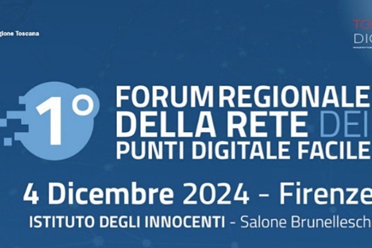 Locandina evento Forum Regionale della Rete dei Punti Digitale Facile