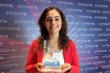 Assessora Sparavigna ritira il premio City Vision Score